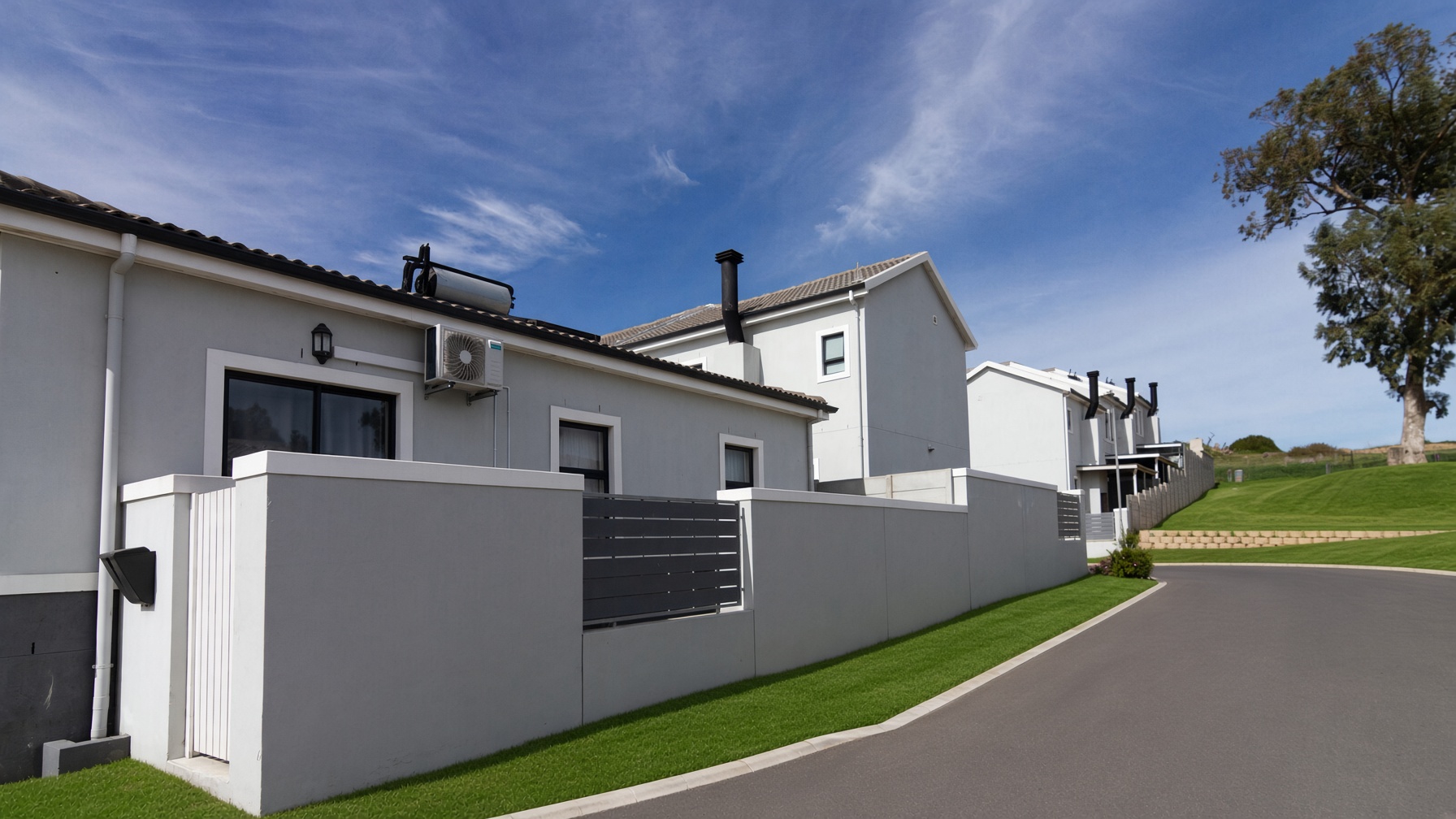 Completed single-storey Bracken Reserve home